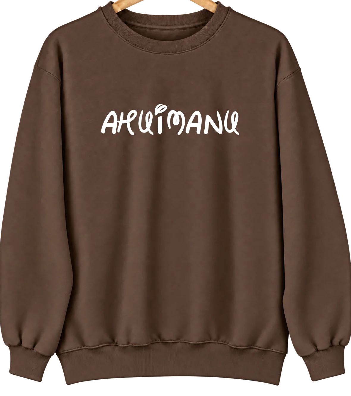 Ahuimanu, Hawaii Hometown Crewneck — Brown
