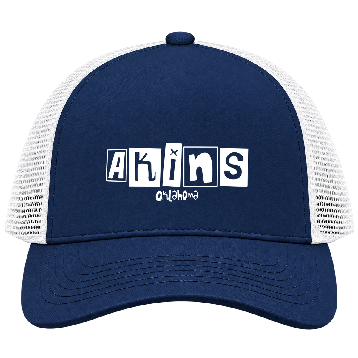 Akins, Oklahoma Hometown Trucker Cap