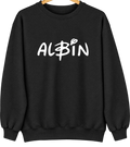 Albin, Wyoming Hometown Crewneck — Black
