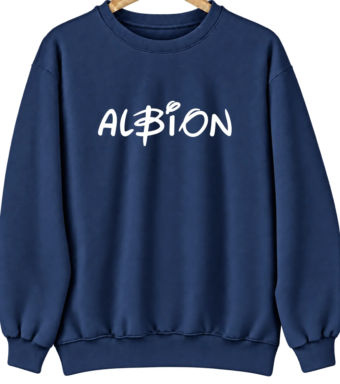 Albion, Iowa Hometown Crewneck — Navy