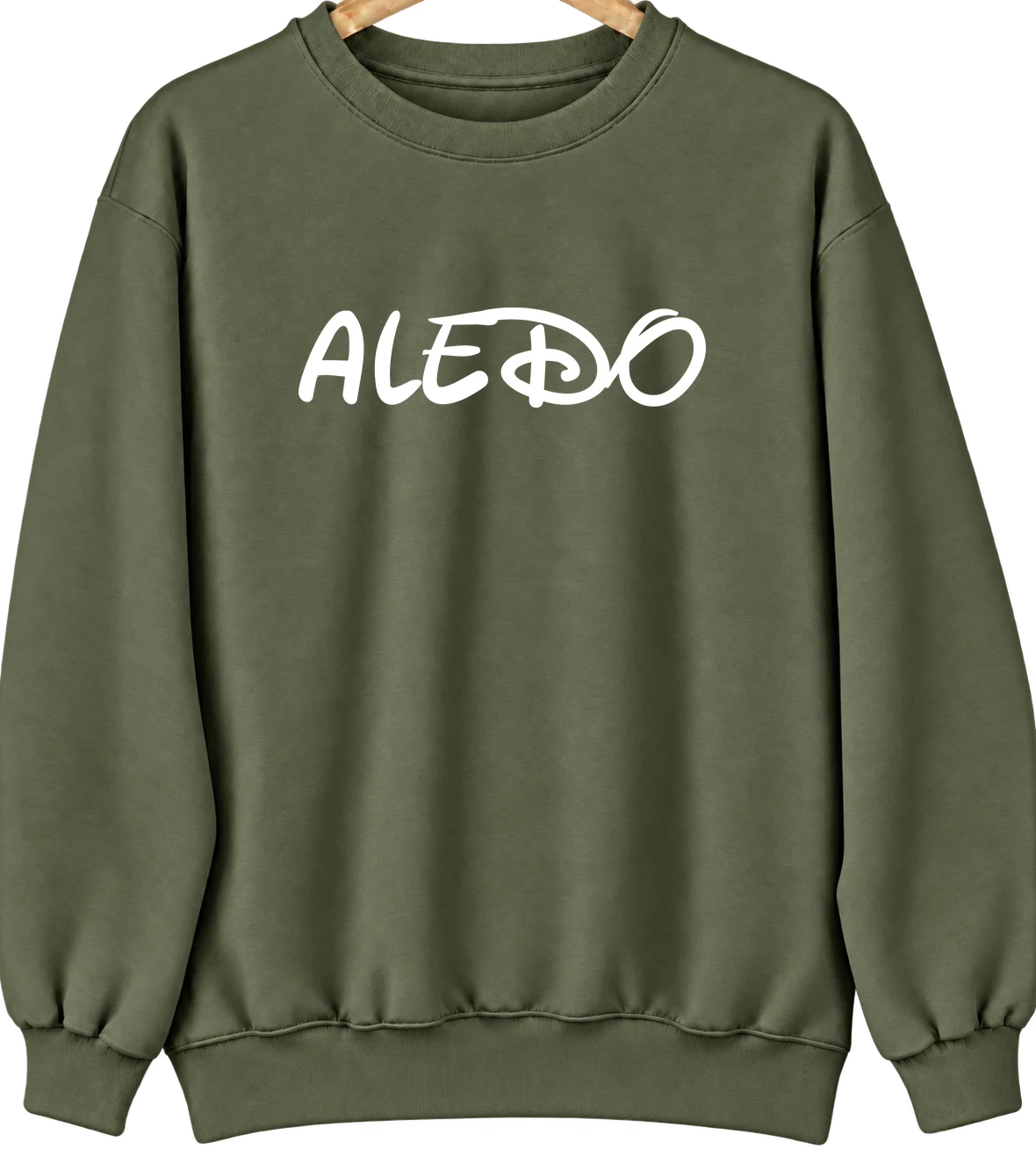 Aledo, Texas Hometown Crewneck — Military Green