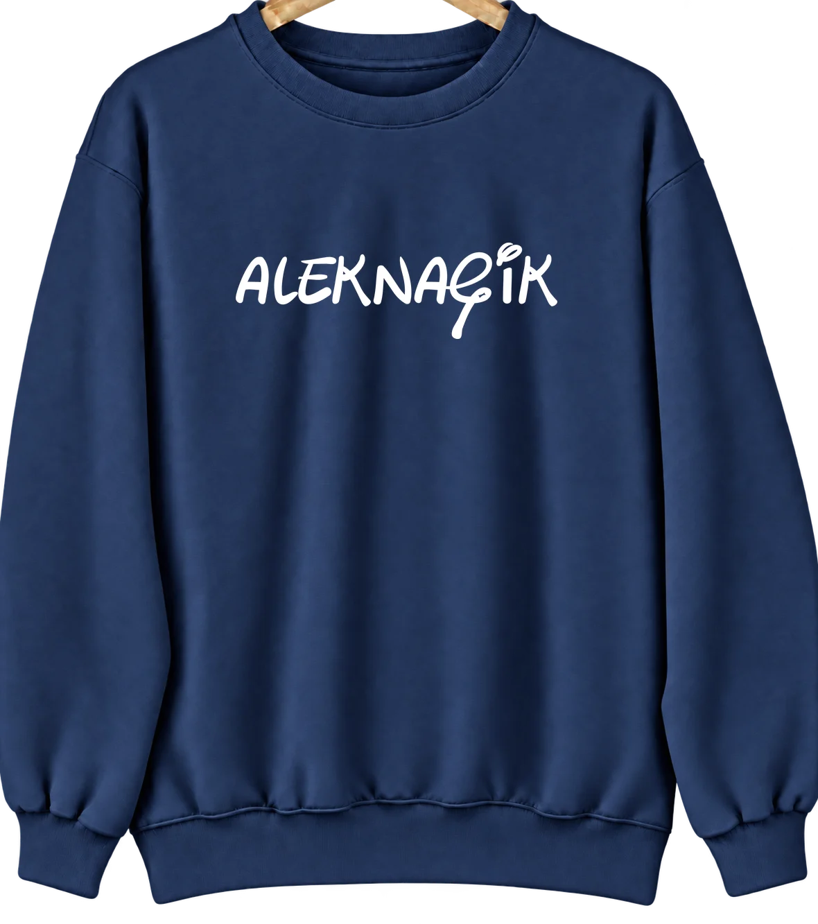 Aleknagik, Alaska Hometown Crewneck — Navy