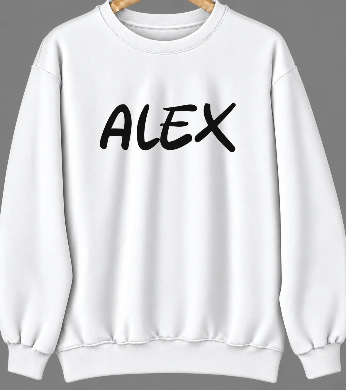 Alex, Oklahoma Hometown Crewneck — White