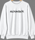 Alexander, Illinois Hometown Crewneck — White