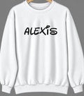 Alexis, Illinois Hometown Crewneck — White