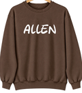 Allen, Kansas Hometown Crewneck — Brown