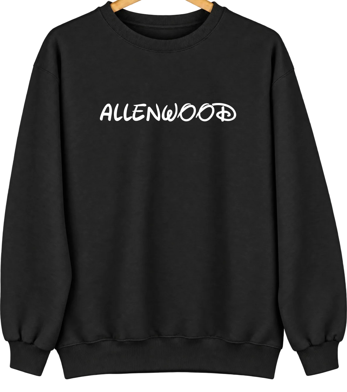 Allenwood, Pennsylvania Hometown Crewneck — Black