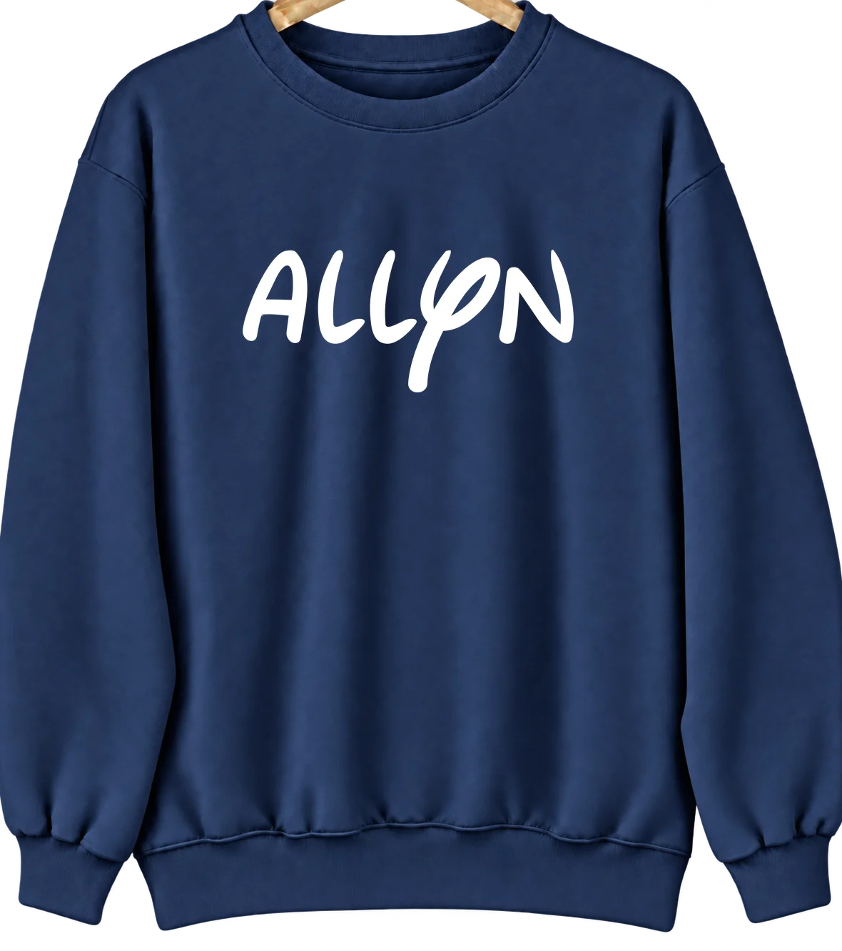 Allyn, Washington Hometown Crewneck — Navy
