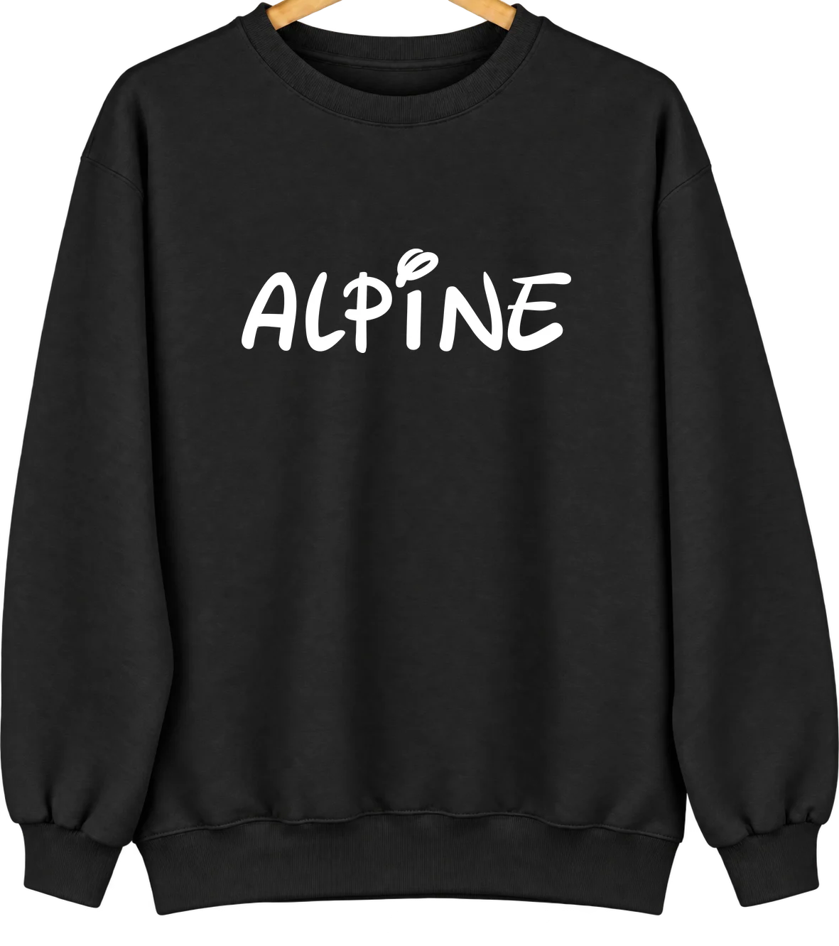 Alpine, Arizona Hometown Crewneck — Black
