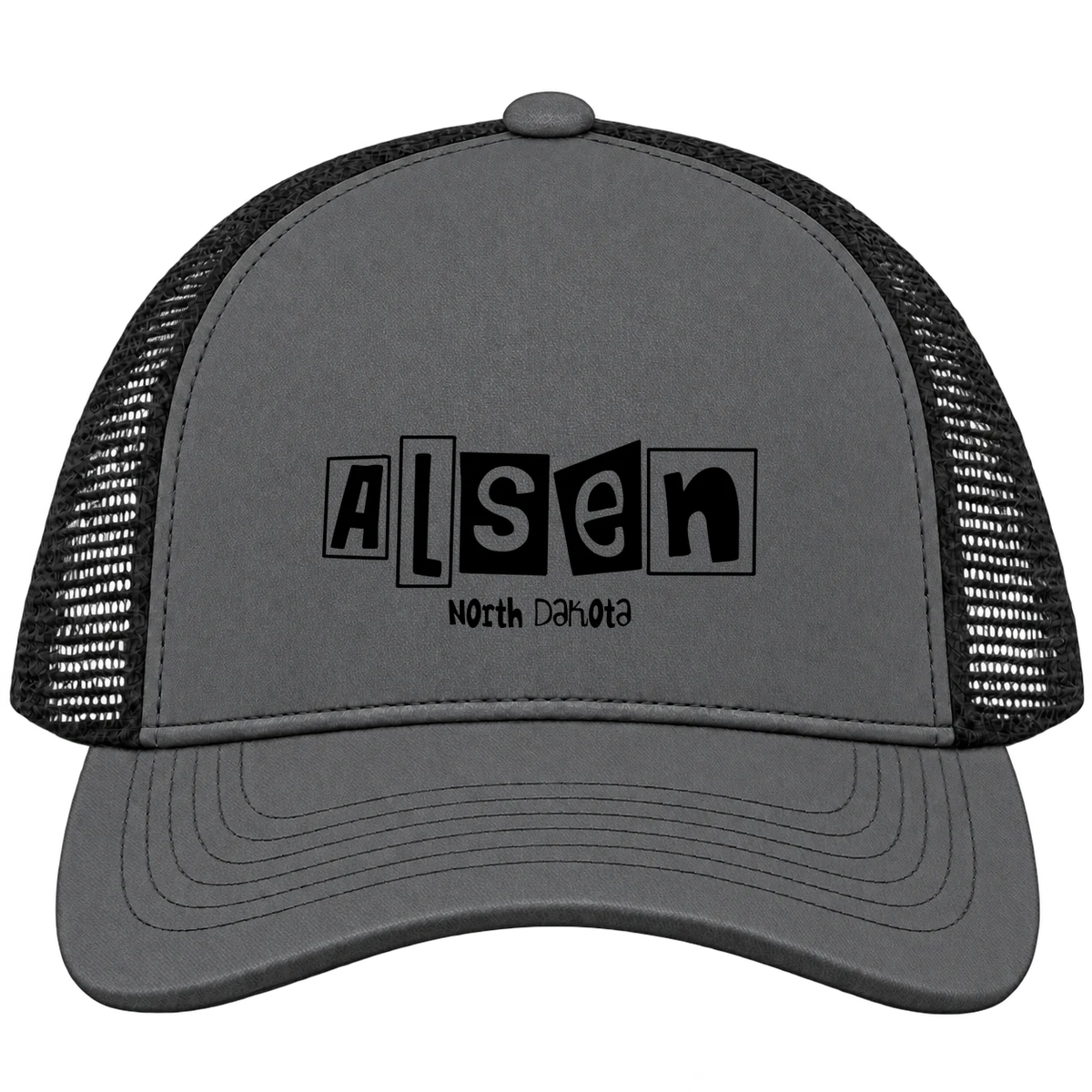 Alsen, North Dakota Hometown Trucker Cap