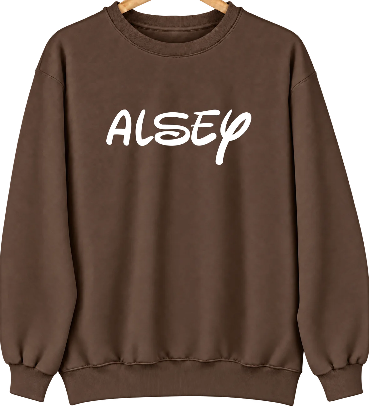 Alsey, Illinois Hometown Crewneck — Brown