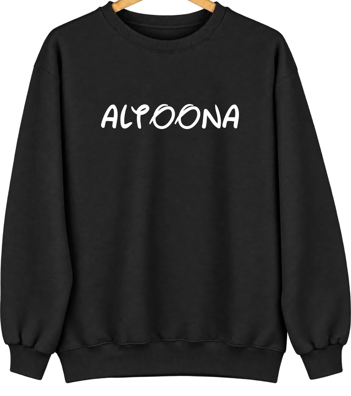 Altoona, Washington Hometown Crewneck — Black