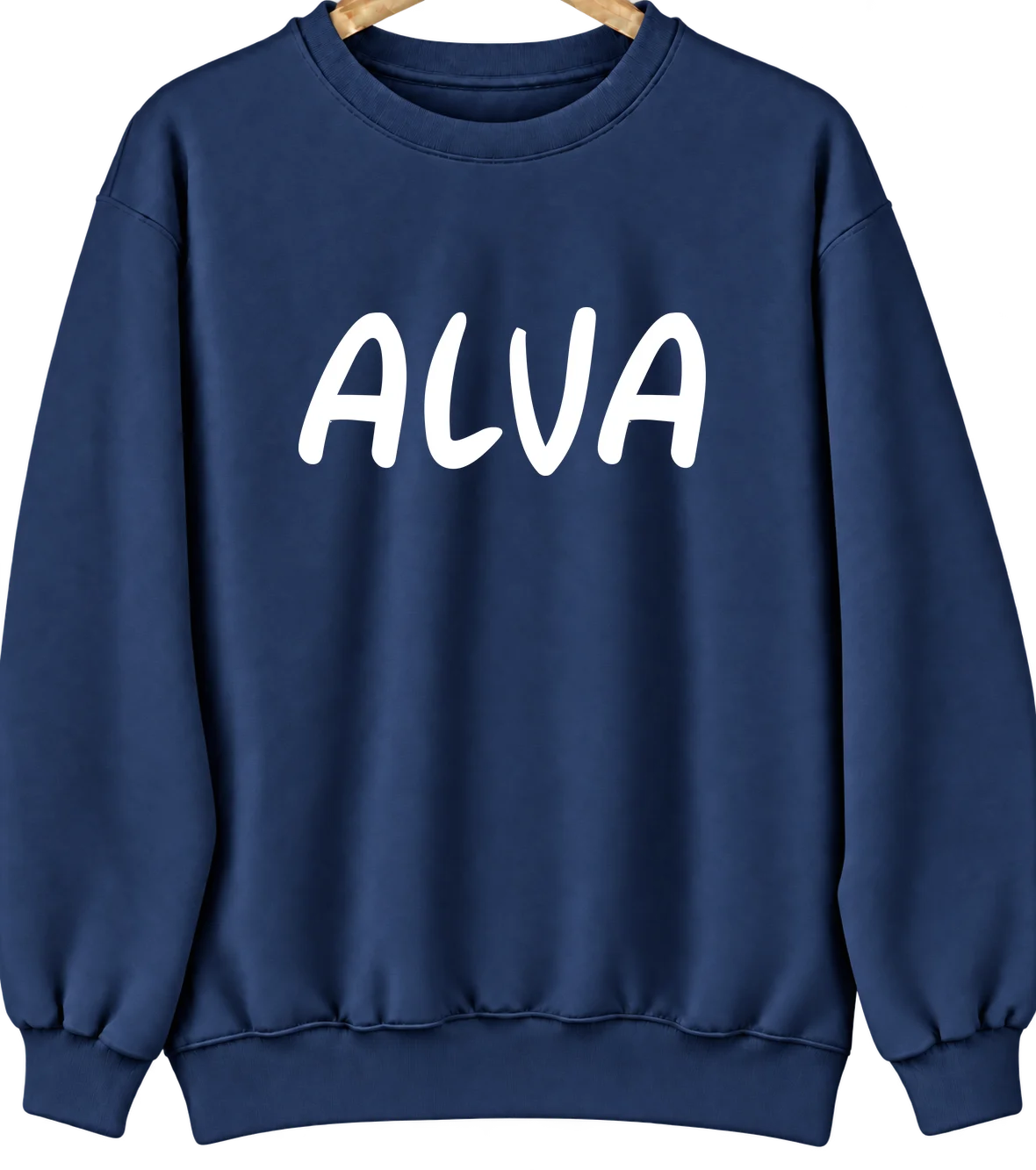Alva, Oklahoma Hometown Crewneck — Navy