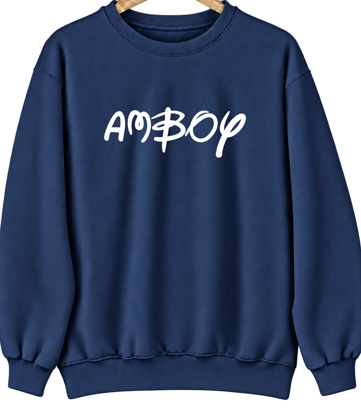 Amboy, Illinois Hometown Crewneck — Navy