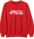 Ames, Nebraska Hometown Crewneck — Red