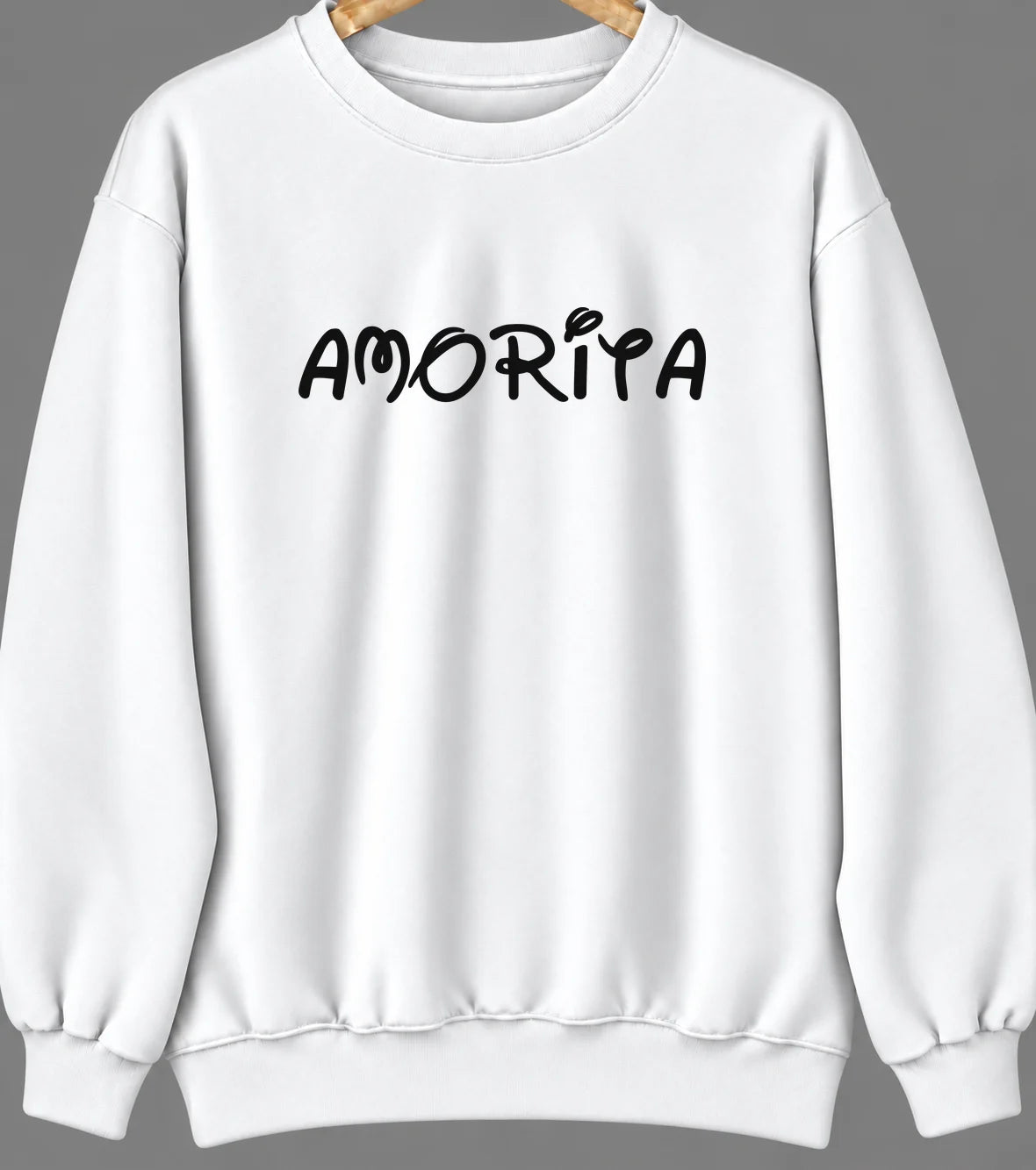 Amorita, Oklahoma Hometown Crewneck — White