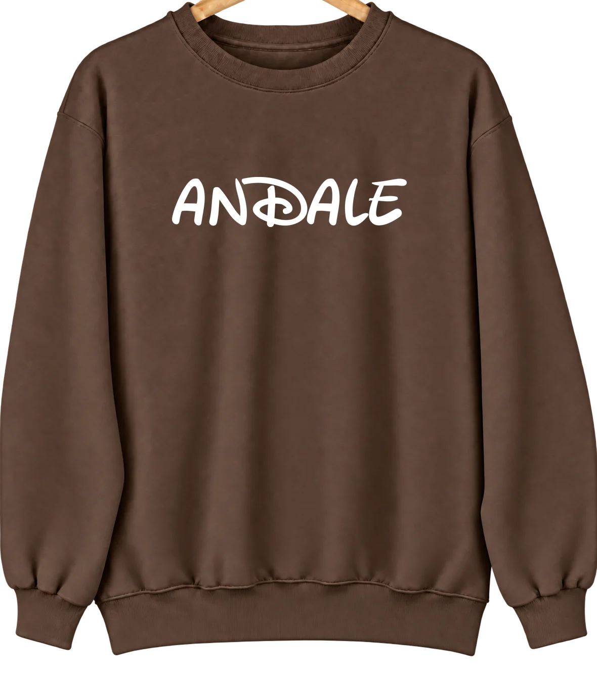 Andale, Kansas Hometown Crewneck — Brown