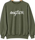 Angier, North Carolina Hometown Crewneck — Military Green