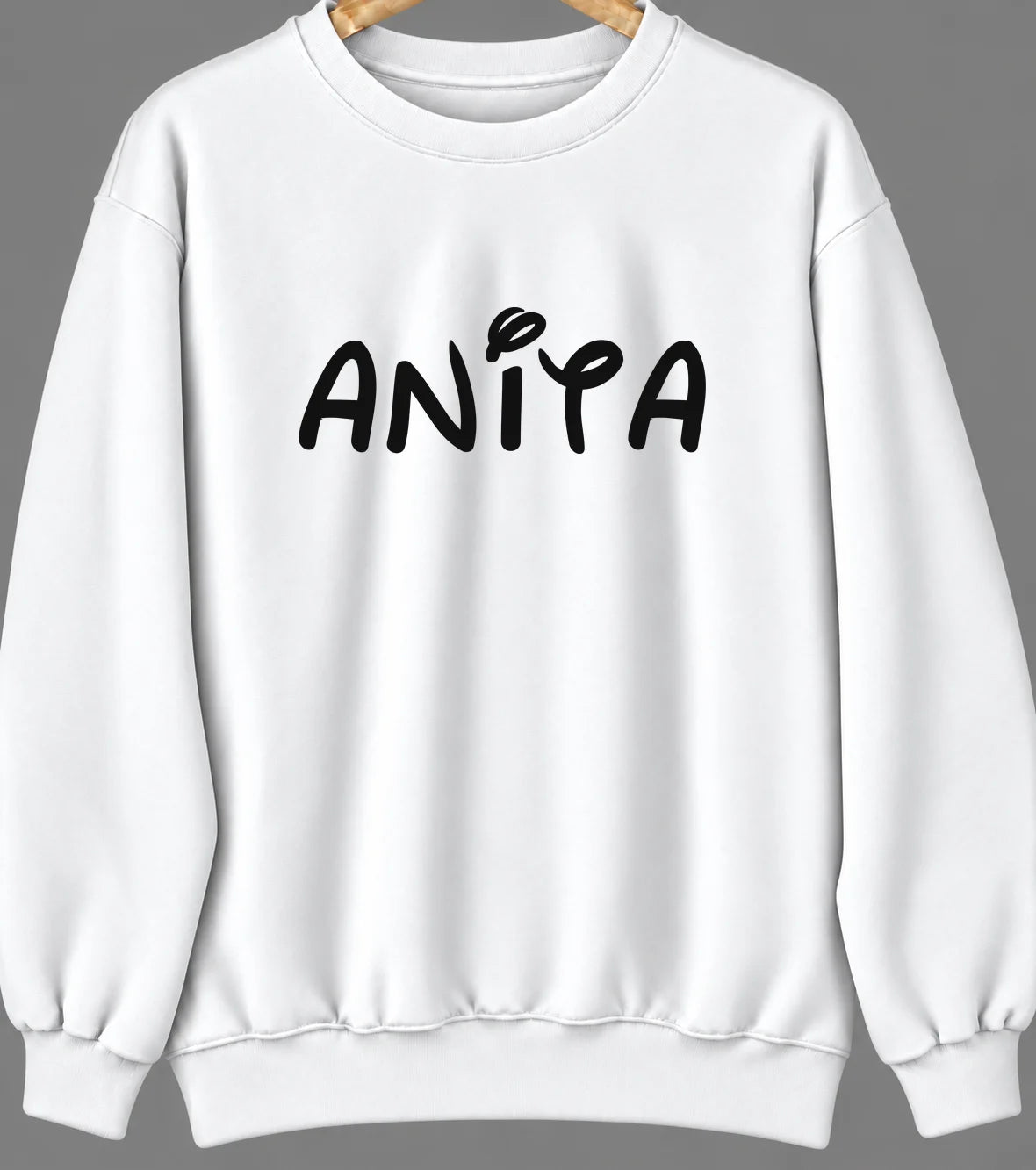 Anita, Iowa Hometown Crewneck — White