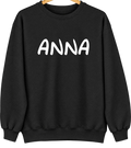 Anna, Illinois Hometown Crewneck — Black