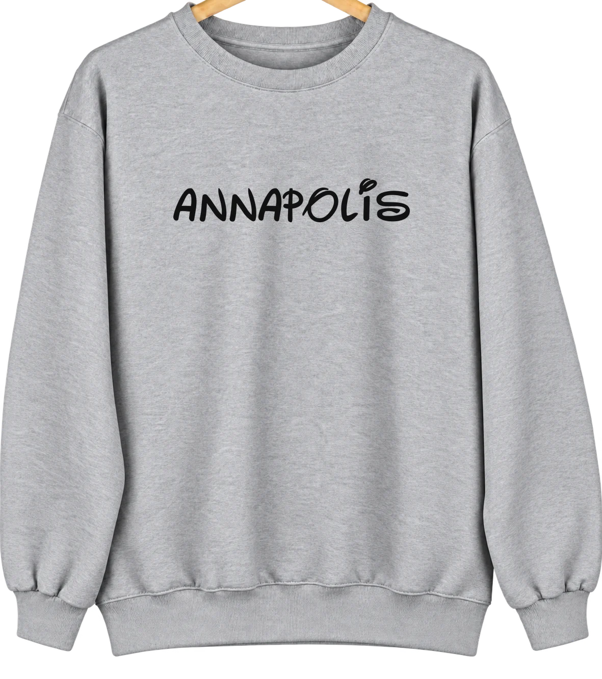 Annapolis, Illinois Hometown Crewneck — Sport Grey