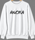 Anoka, Minnesota Hometown Crewneck — White