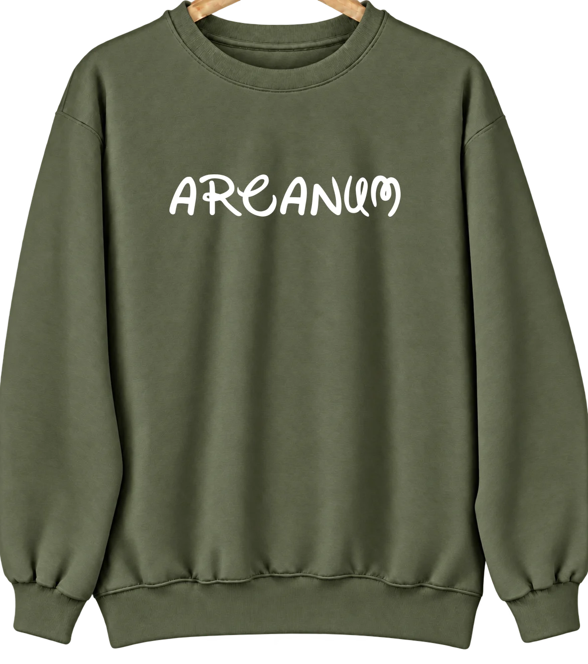 Arcanum, Ohio Hometown Crewneck — Military Green