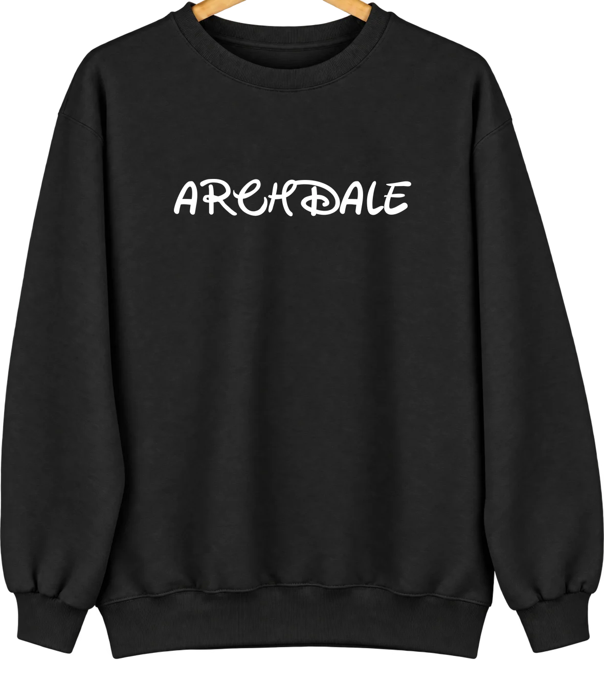 Archdale, North Carolina Hometown Crewneck — Black
