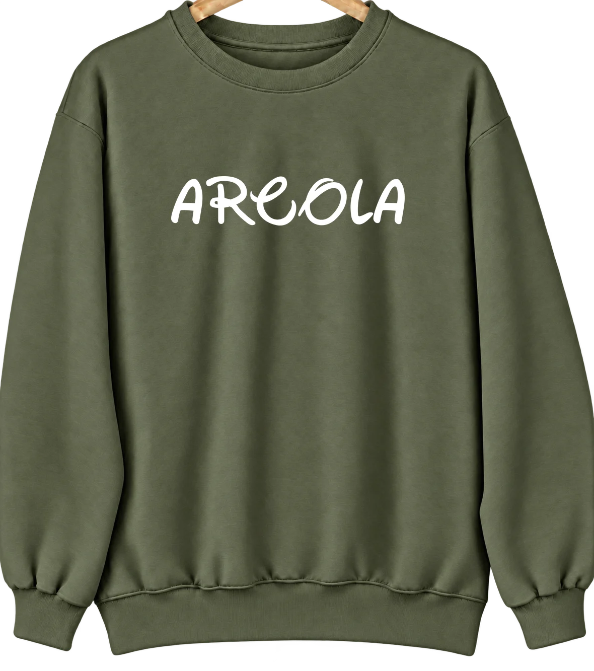 Arcola, Virginia Hometown Crewneck — Military Green