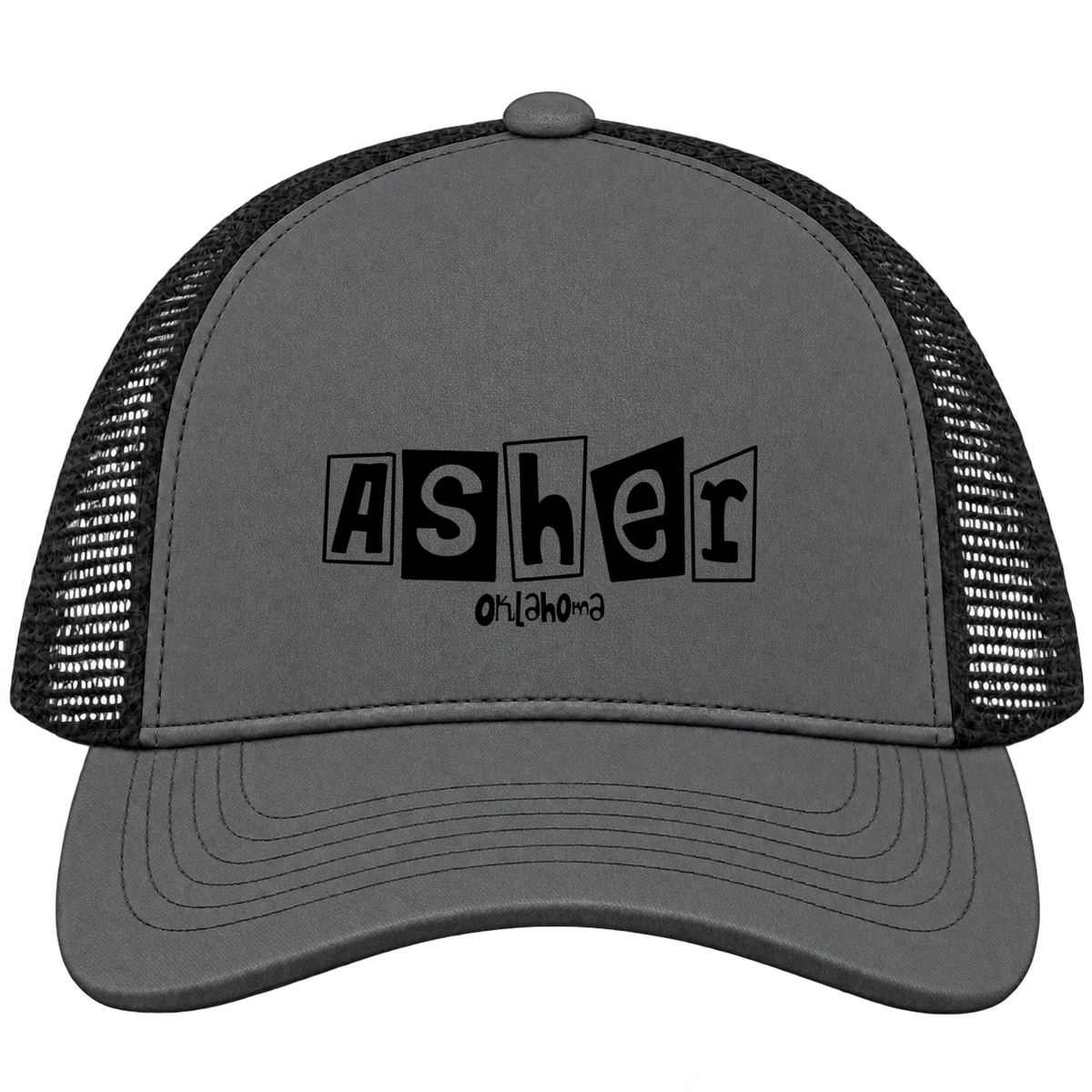 Asher, Oklahoma Hometown Trucker Cap