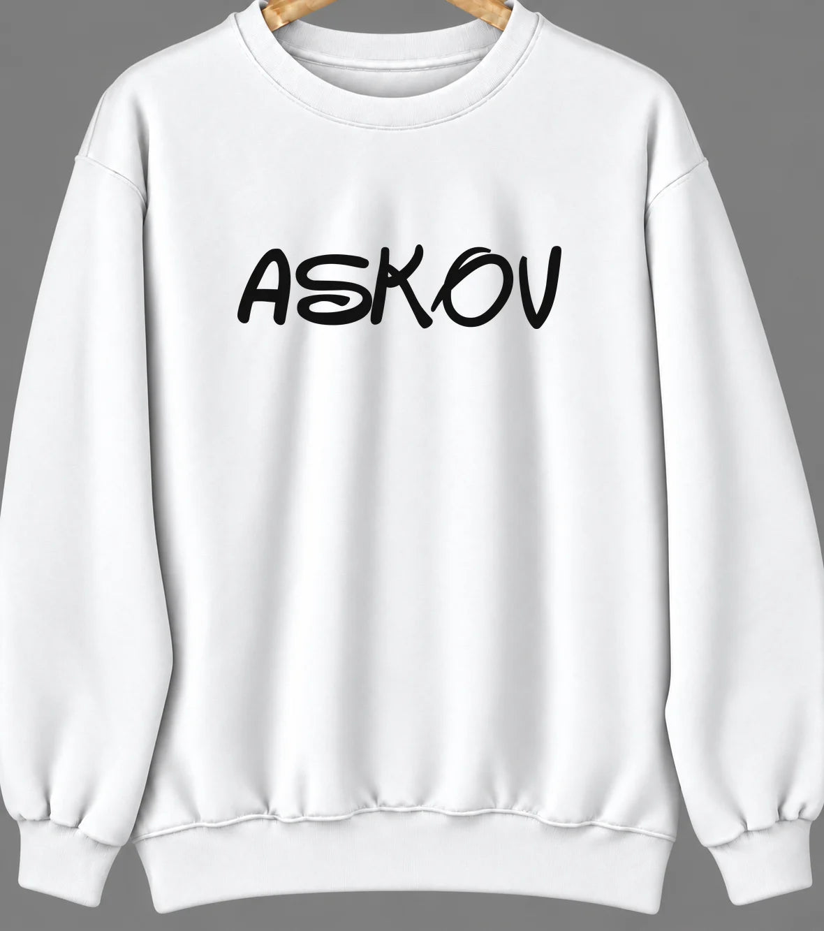 Askov, Minnesota Hometown Crewneck — White