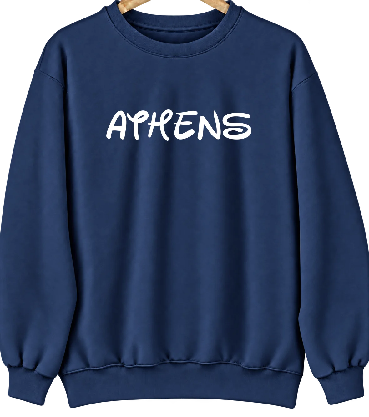 Athens, Tennessee Hometown Crewneck — Navy