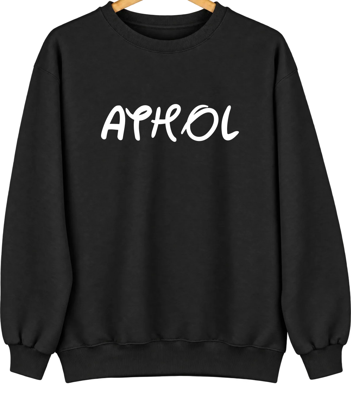 Athol, Kansas Hometown Crewneck — Black