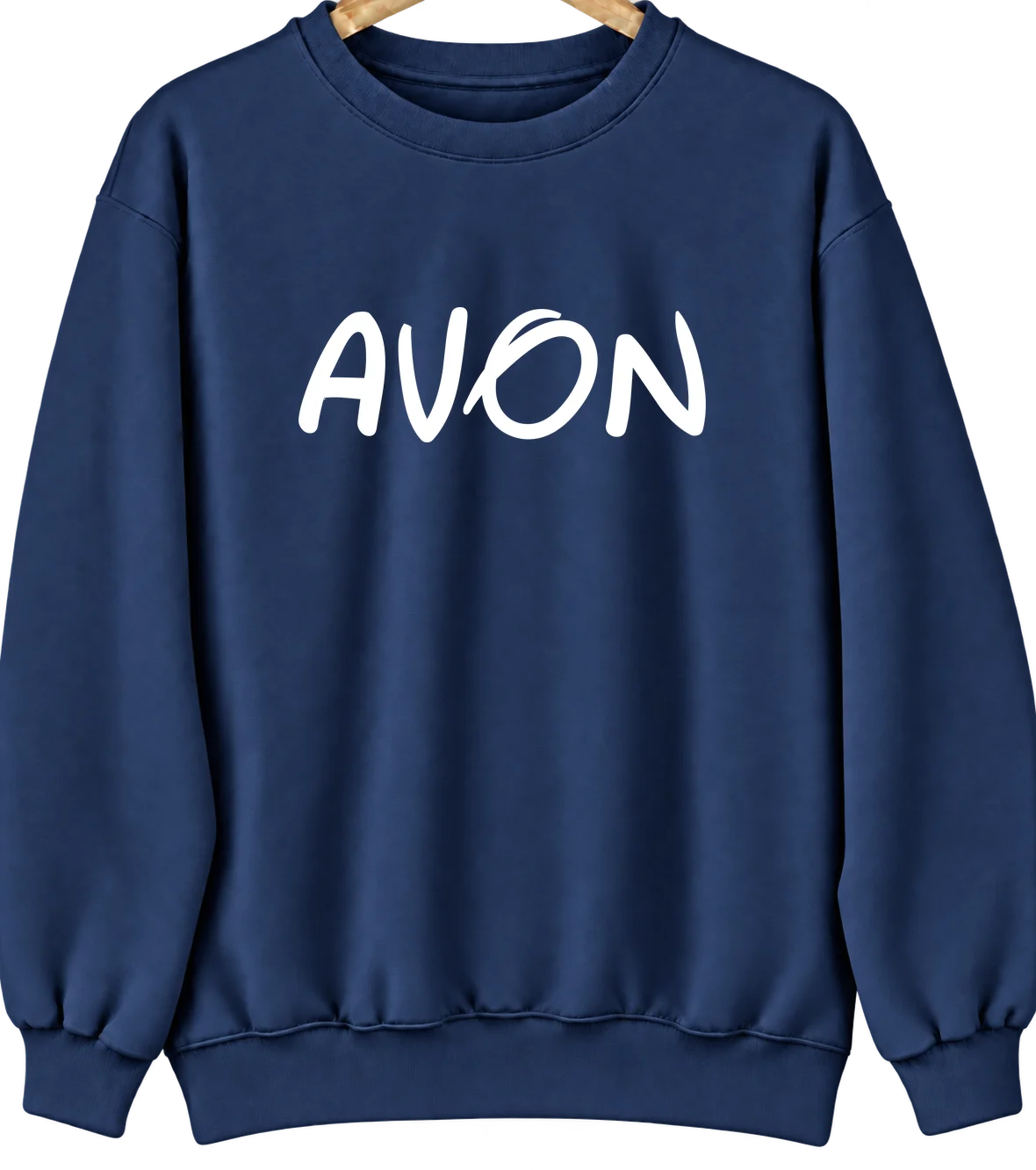 Avon, North Carolina Hometown Crewneck — Navy