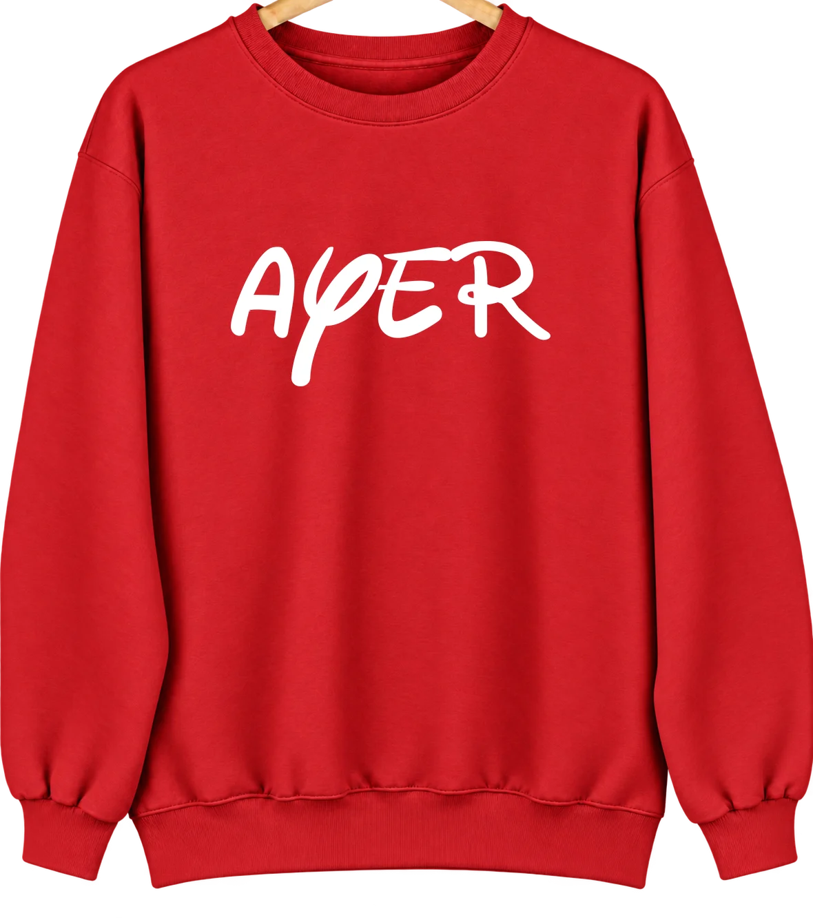 Ayer, Massachusetts Hometown Crewneck — Red