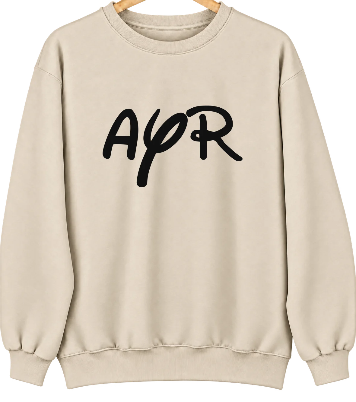 Ayr, Nebraska Hometown Crewneck — Sand