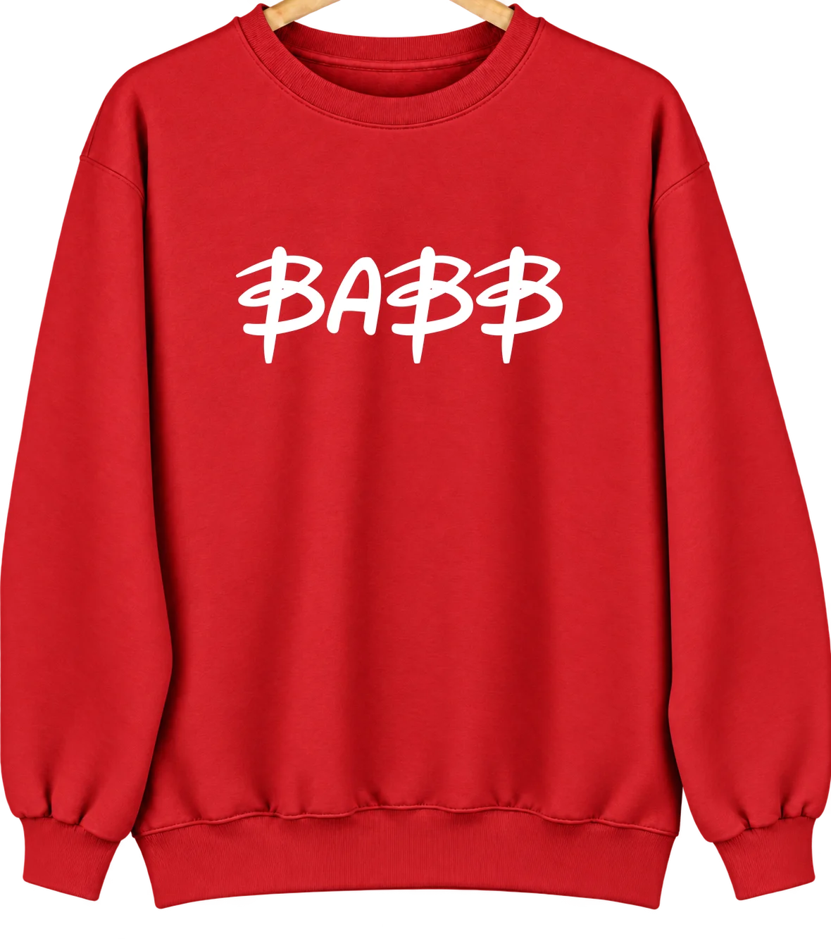 Babb, Montana Hometown Crewneck — Red
