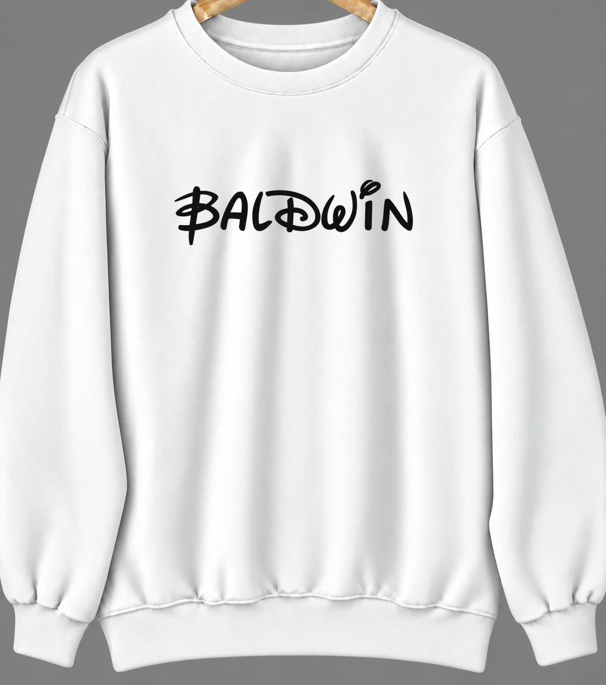 Baldwin, Georgia Hometown Crewneck — White