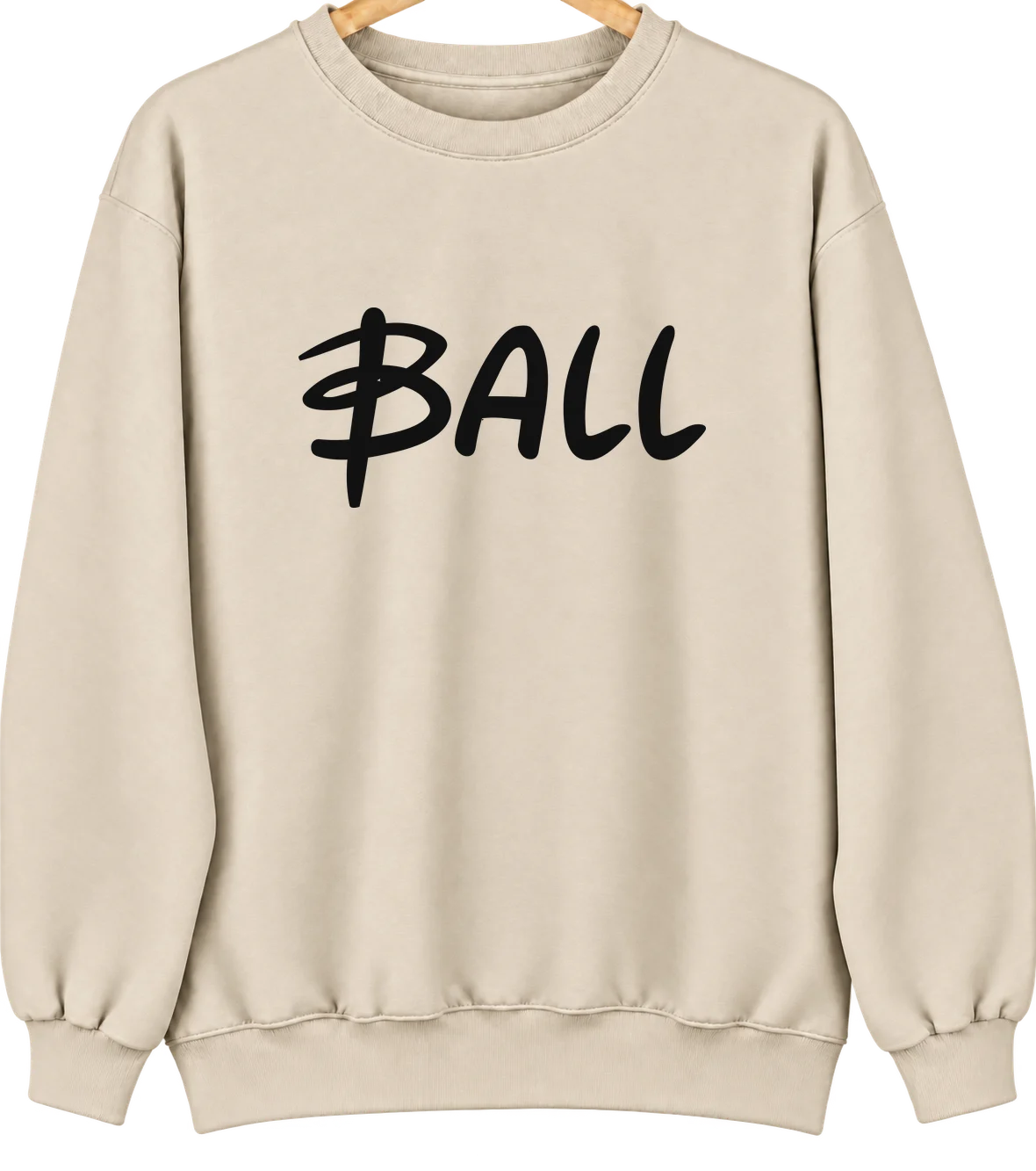 Ball, Louisiana Hometown Crewneck — Sand