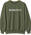 Barberton, Washington Hometown Crewneck — Military Green