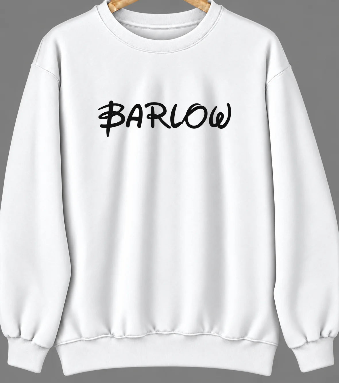 Barlow, Oregon Hometown Crewneck — White