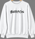 Barton, New Mexico Hometown Crewneck — White