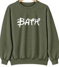 Bath, New York Hometown Crewneck — Military Green