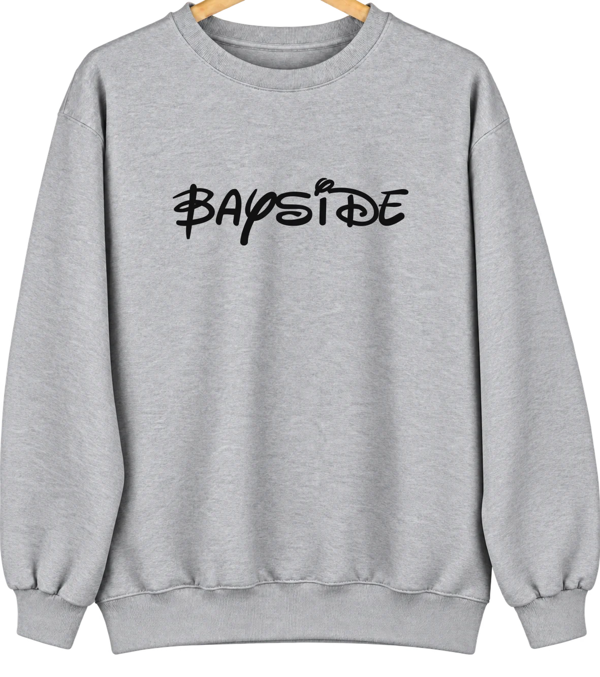 Bayside, Wisconsin Hometown Crewneck — Sport Grey