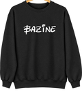 Bazine, Kansas Hometown Crewneck — Black