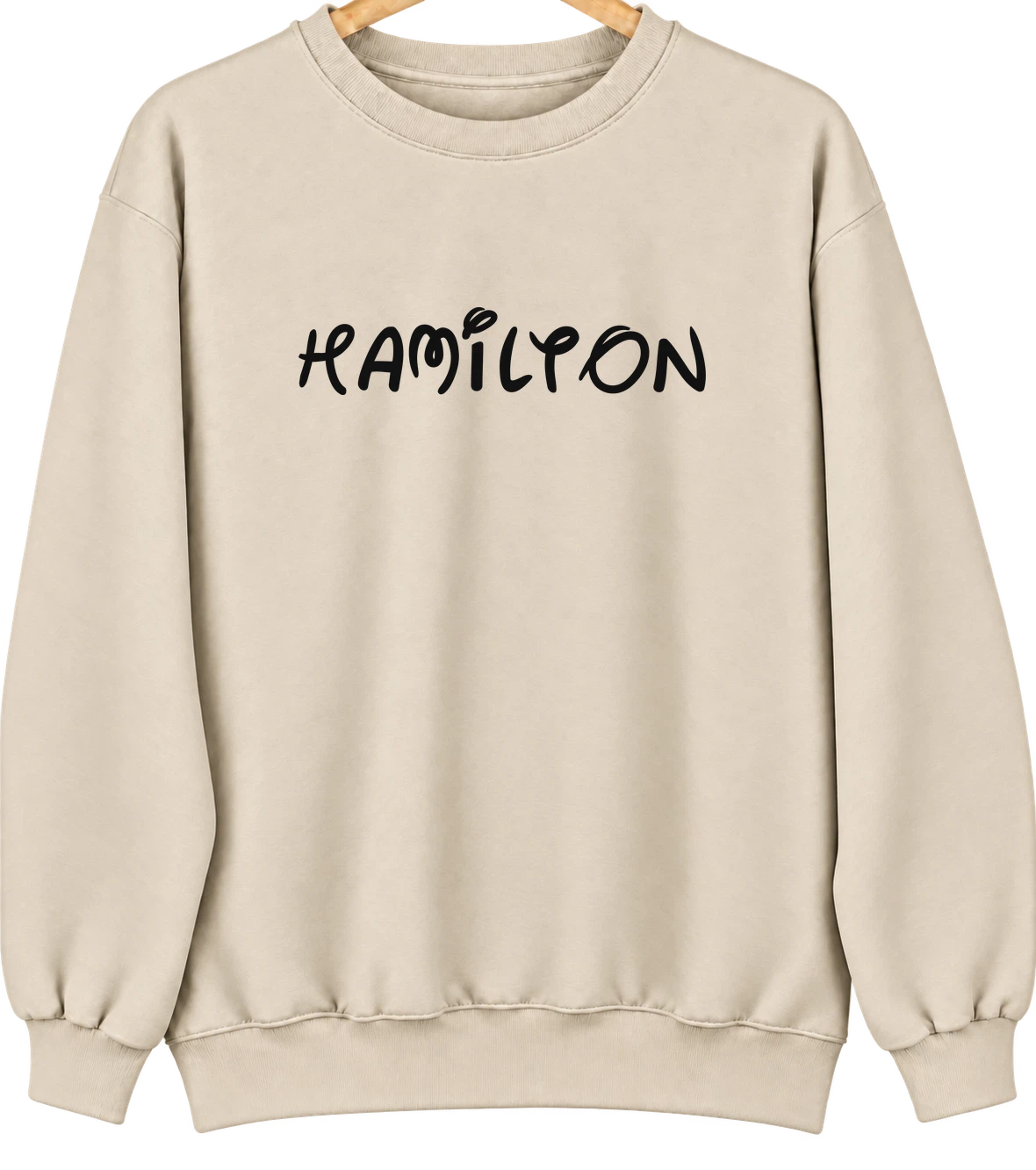 Hamilton, Ohio Hometown Crewneck — Sand