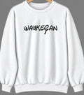 Waukegan, Illinois Hometown Crewneck — White