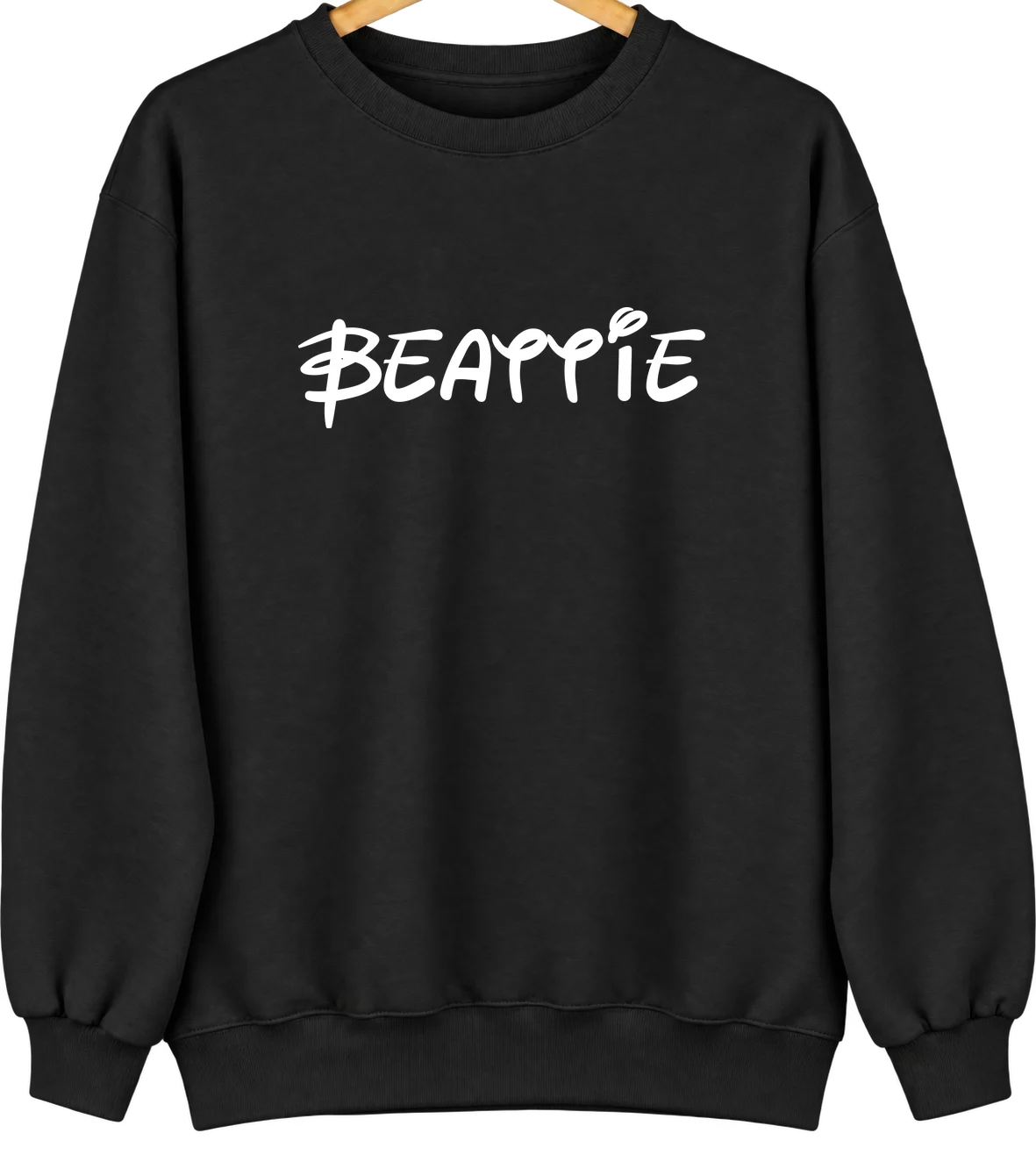 Beattie, Kansas Hometown Crewneck — Black