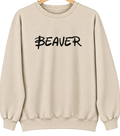 Beaver, Oregon Hometown Crewneck — Sand