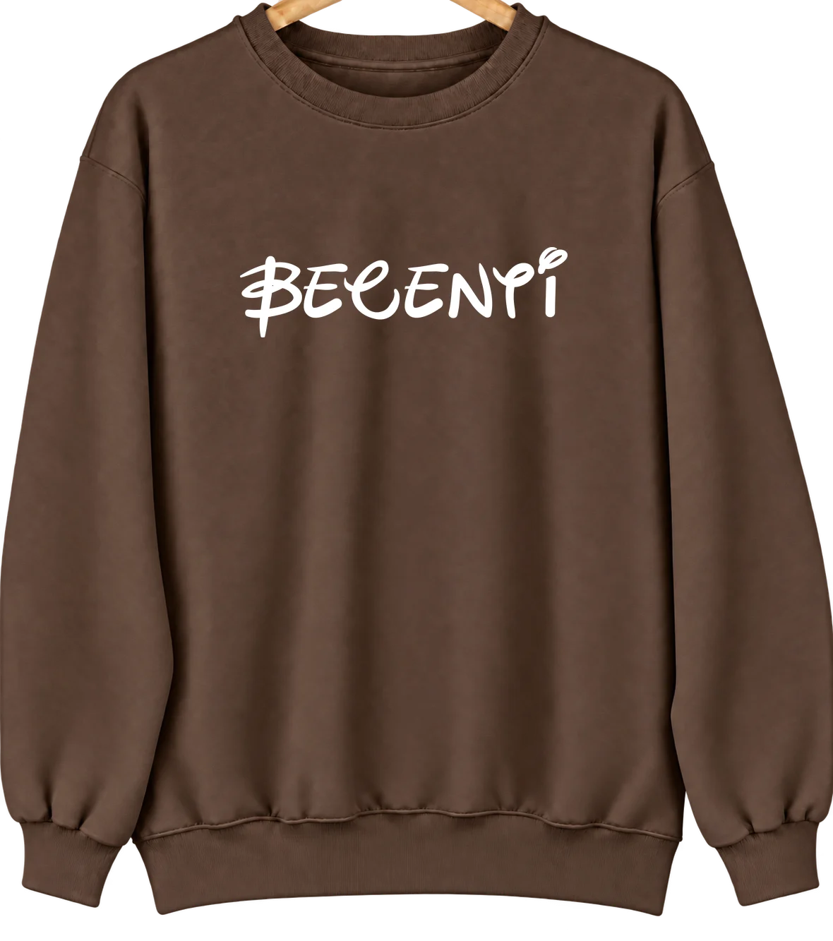 Becenti, New Mexico Hometown Crewneck — Brown